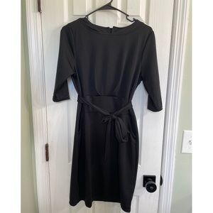 Black Quarter Sleeve Dress